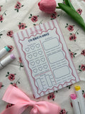 Coloring Planner Notepad