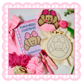Cutesy Croissant Punch Needle Coaster Kit