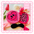 Punch Needle Coaster Pattern Set – Cutesy Heart Collection – Printable Template + Color Guides + Starter Instructions – Digital Download