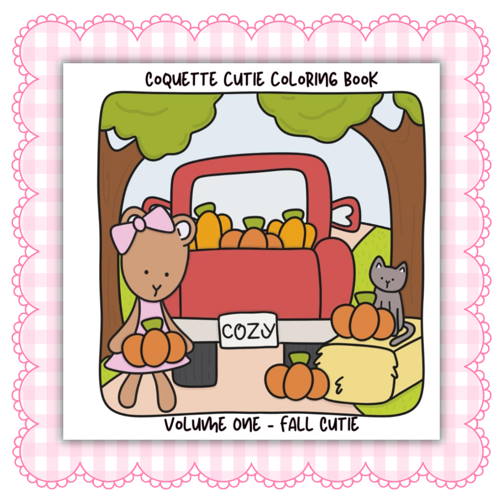 Coquette Cutie Coloring Book Volume One - Fall Cutie