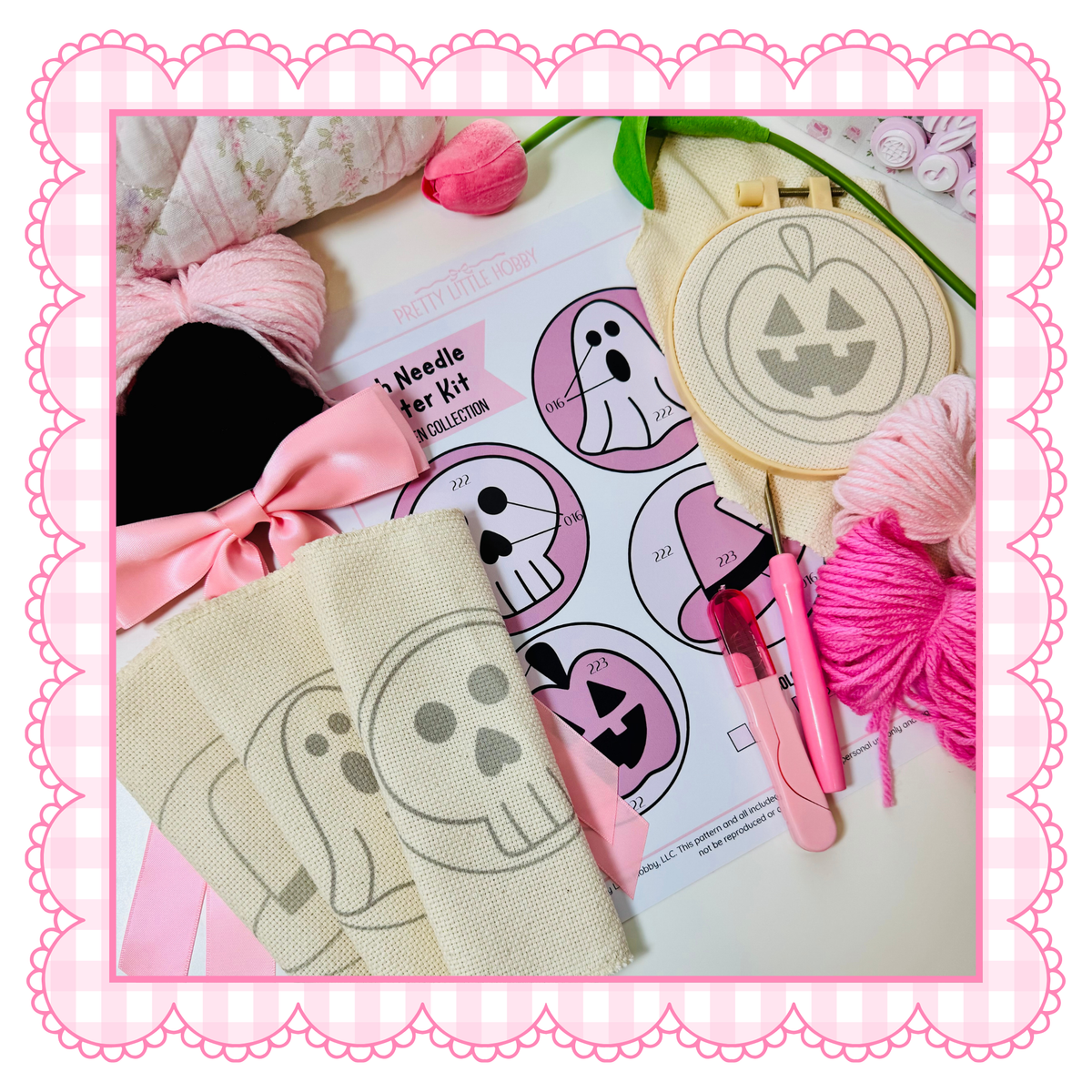 Halloween Collection Punch Needle Coaster Kit - 4 Design Bundle