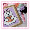 Cutesy Ghost Punch Needle Canvas Kit