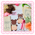 Pumpkin Bear Punch Needle Charm Kit