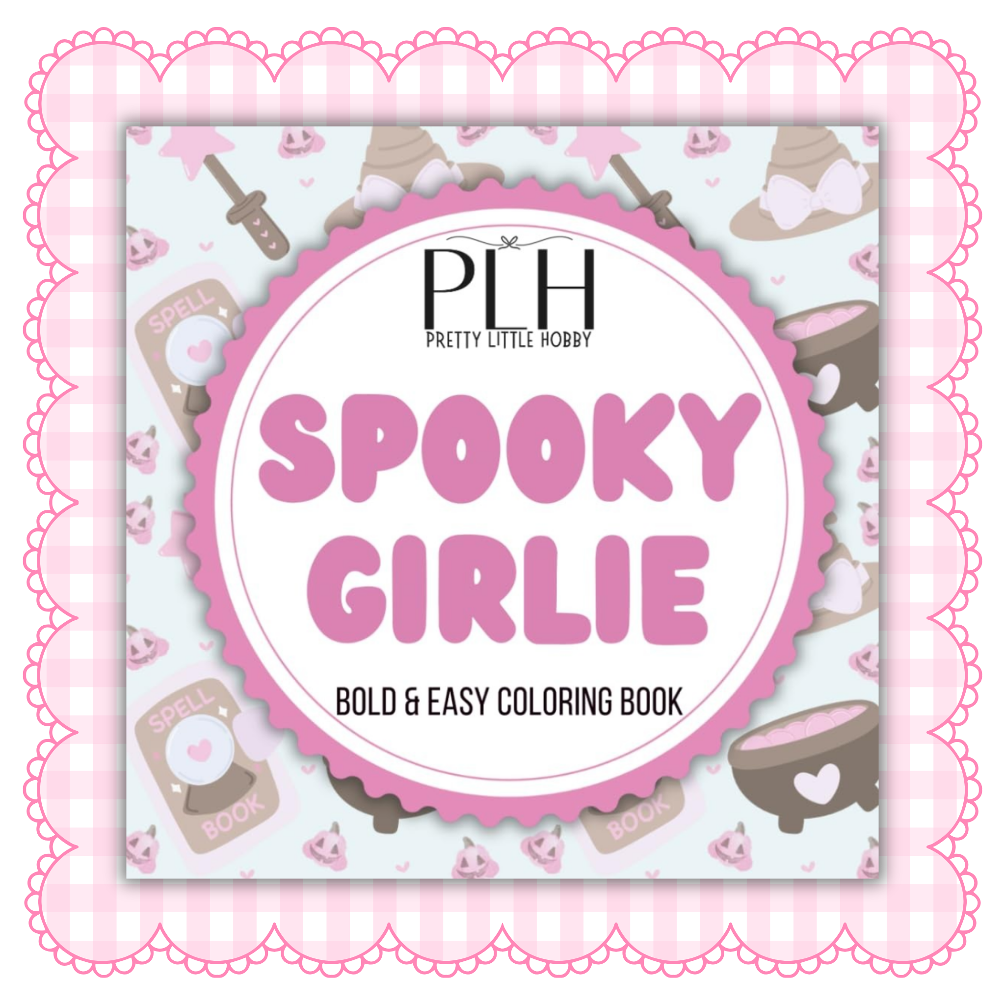 Spooky Girlie Bold & Easy Coloring Book