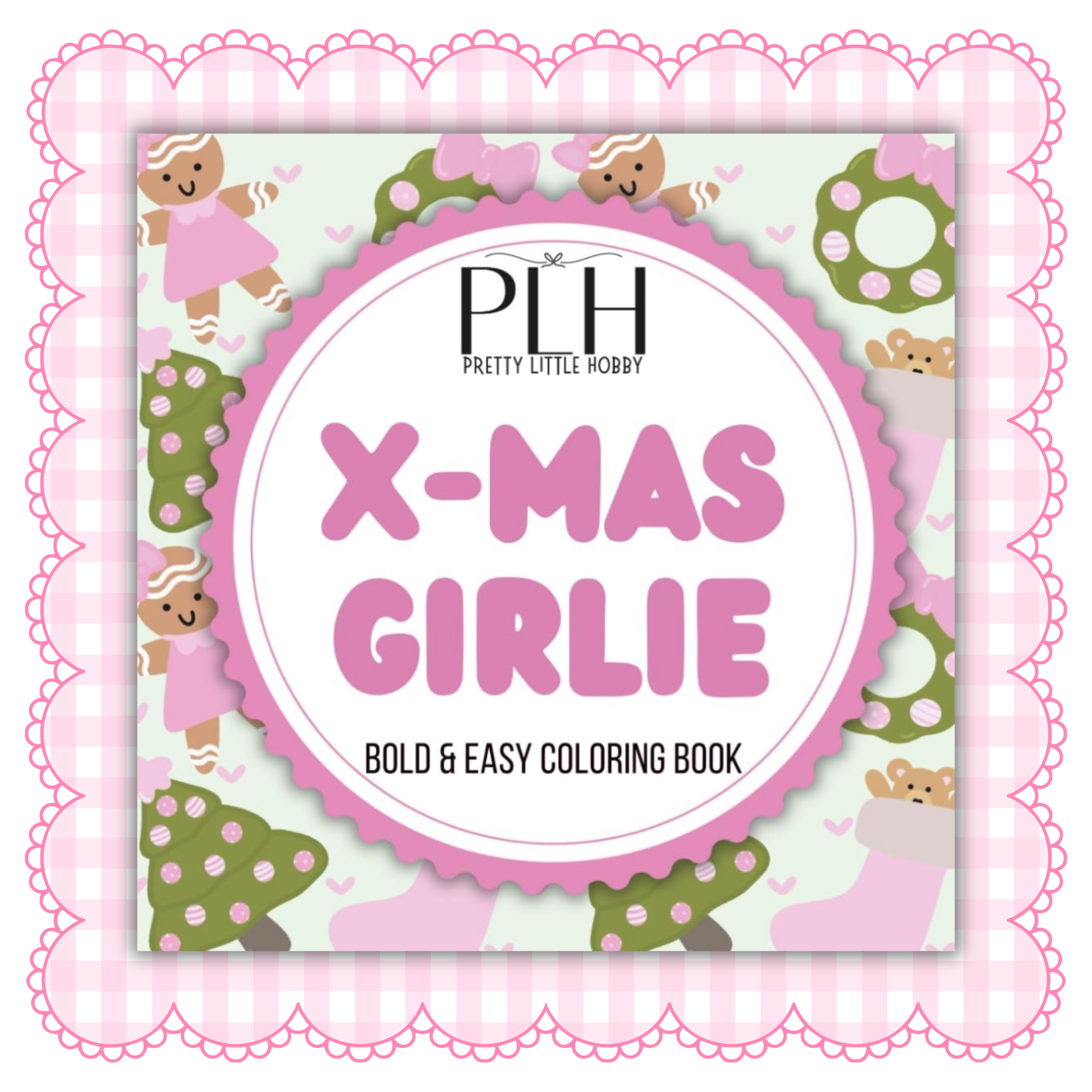 X-Mas Girlie Bold & Easy Coloring Book